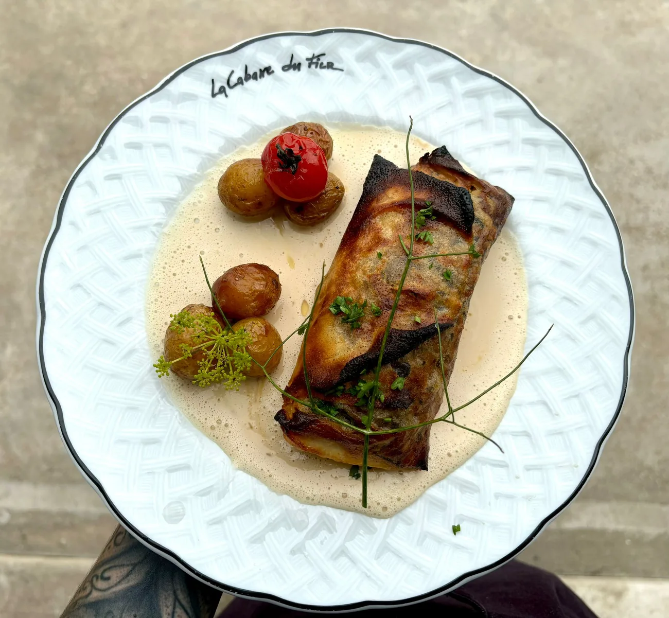 Assiette dressée du chef